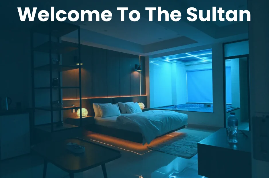welcome to the sultan mumtaz city model apartment night view