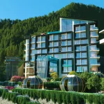 Entrance of luxury apartment in Galiyat – The Sultan Galiyat - Also Secure Commercial Shops in Galiyat
