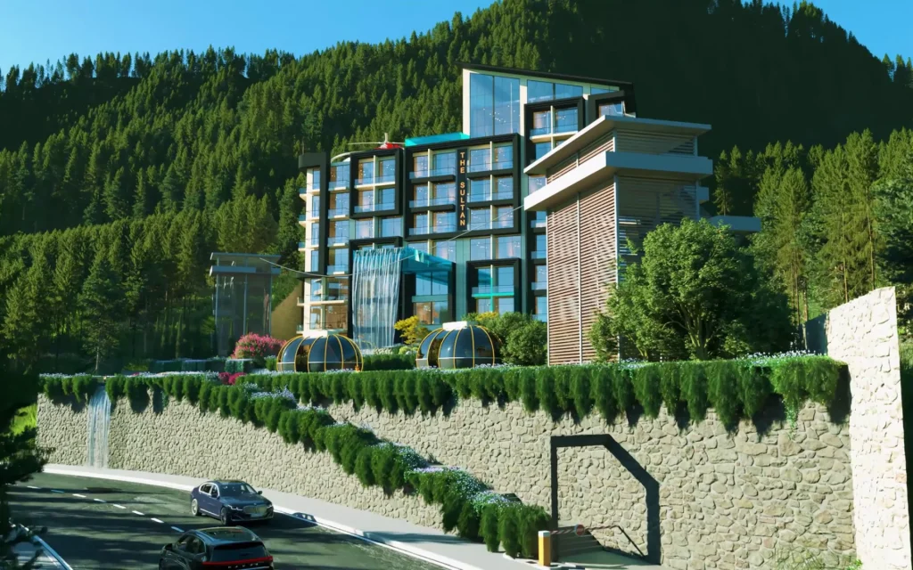 Side elevation of luxury apartment in Galiyat - The Sultan Galiyat