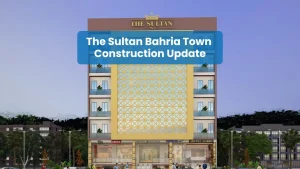 The Sultan Bahria construction site in Bahria Town Islamabad showing active development in January 2026